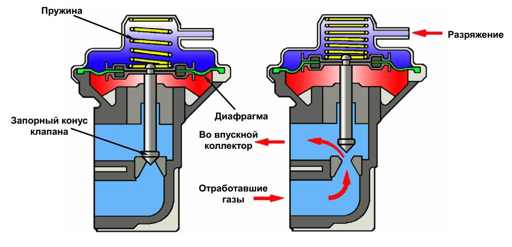 Что такое система вентиляции картера двигателя где находится назначение конструкция и схема клапан EGR мембрана и маслоотделитель принцип работы неисправности как почистить