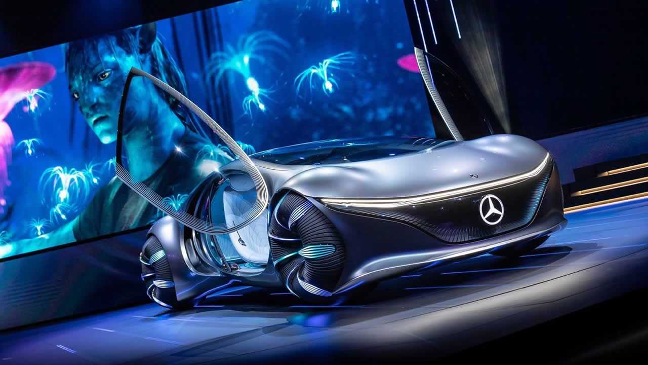 Создатель фильма «аватар» и мерседес разработали фантастический концептуальный автомобиль