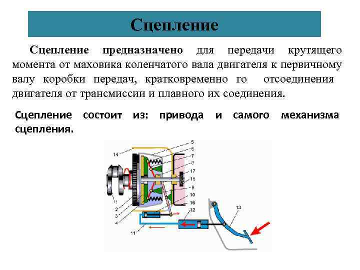 Из чего состоит и как работает сцепление? какие бывают типы - cars-life