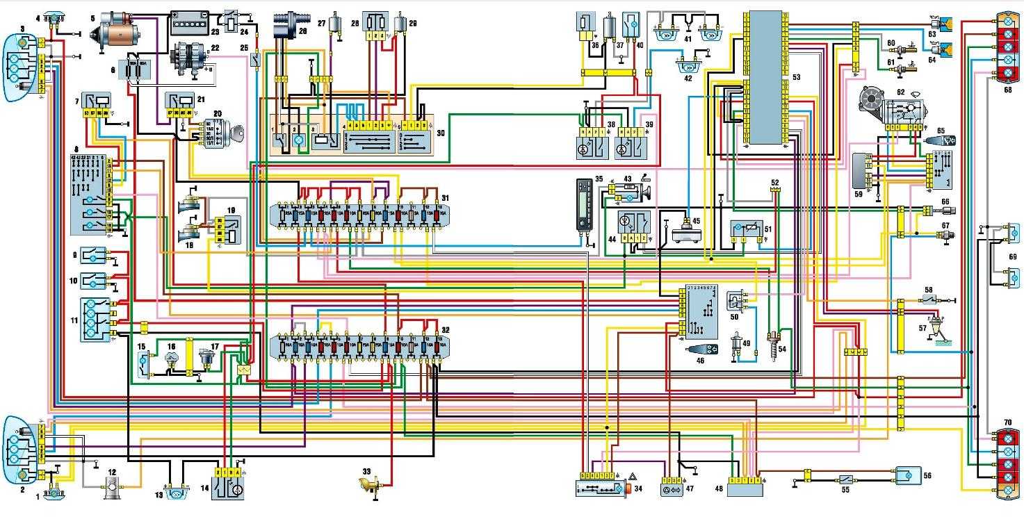Электрическая схема газ 2217 с двигателем крайслер
