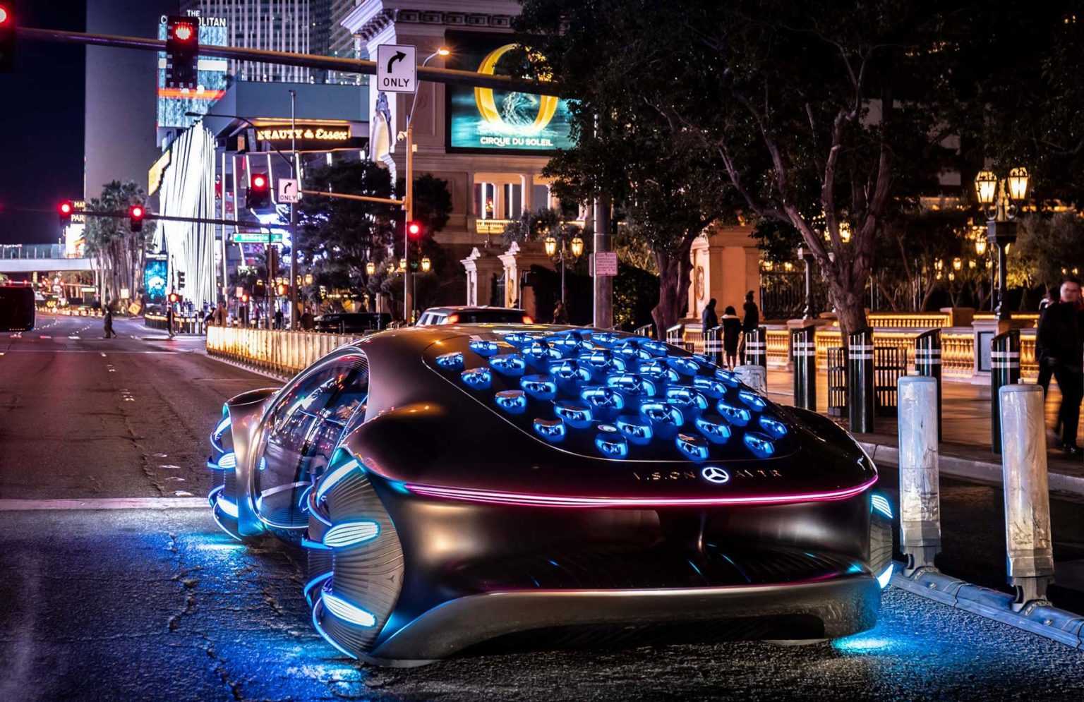 Mercedes Benz вывел на дорожные тесты уникальную машину – прототип авто будущего VISION AVTR или просто АВАТАР